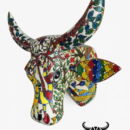 Wooden cow wall art for sale: Hand painted face art decor