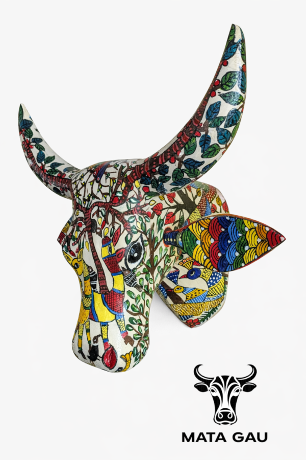 Wooden cow wall art for sale: Hand painted face art decor